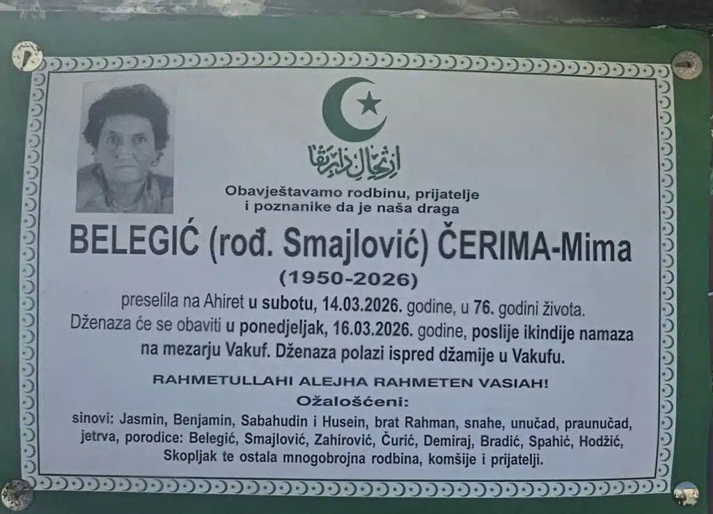BELEGIĆ (rođ. Smajlović) ČERIMA-Mima