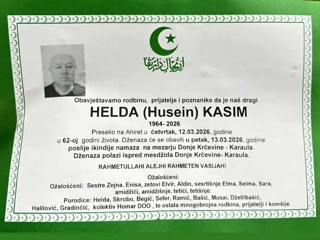Preminuo Kasim Helda
