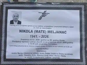 Preminuo Nikola Meljanac