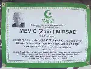 Preminuo Mirsad Mević