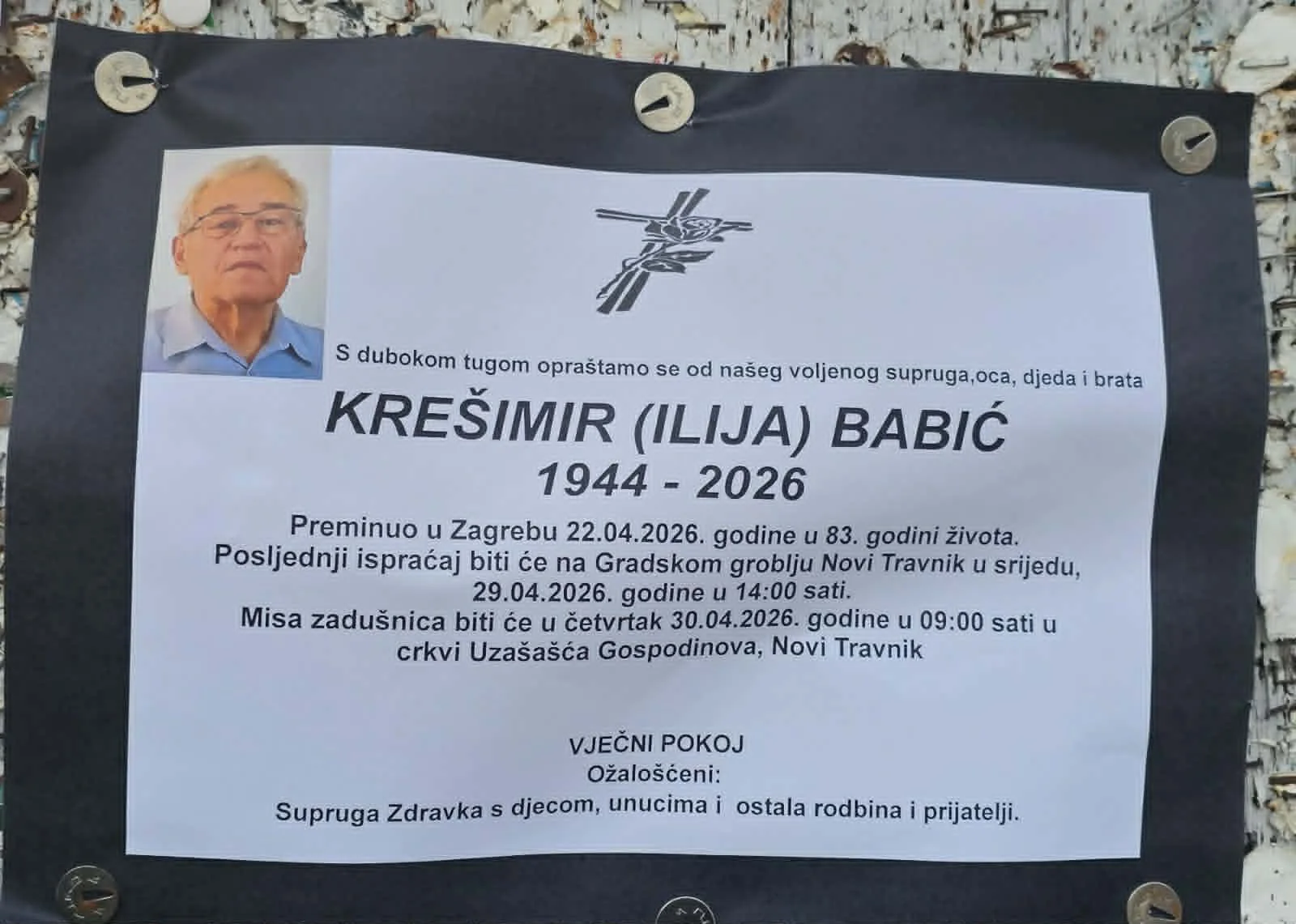 Preminuo Krešimir Babić