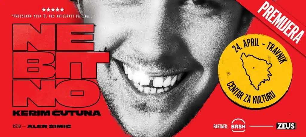 Monodrama ”Nebitno” Kerima Čutune gostuje u Travniku