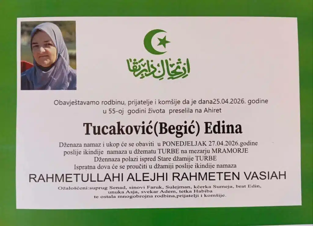 Preminula je Edina Tucaković
