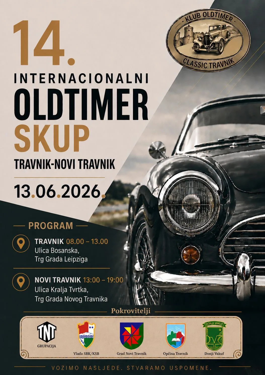 Travnik i Novi Travnik domaćini 14. Internacionalnog oldtimer skupa