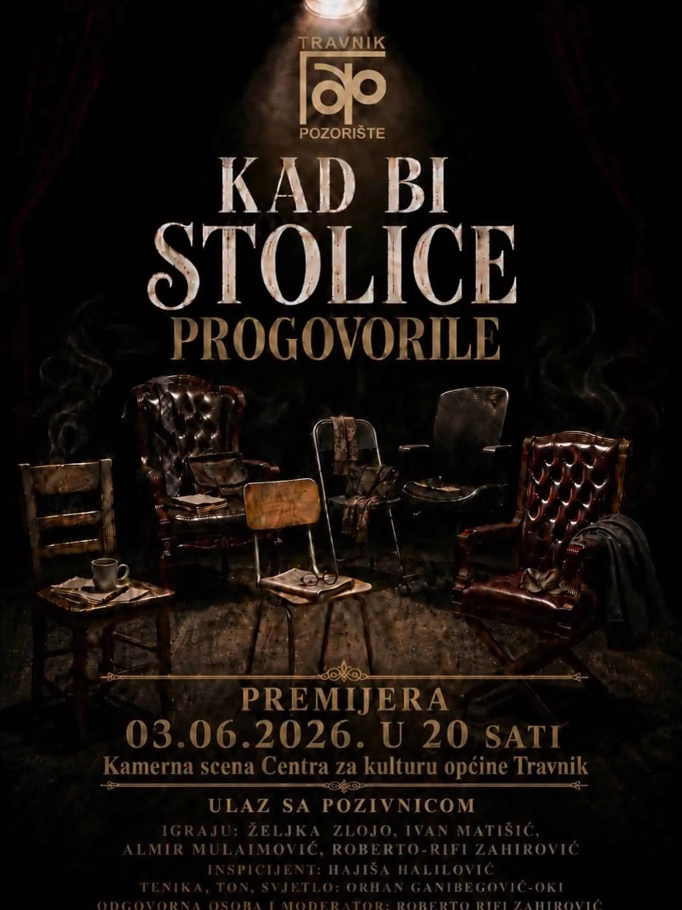 U srijedu premijera predstave “Kad bi stolice progovorile”