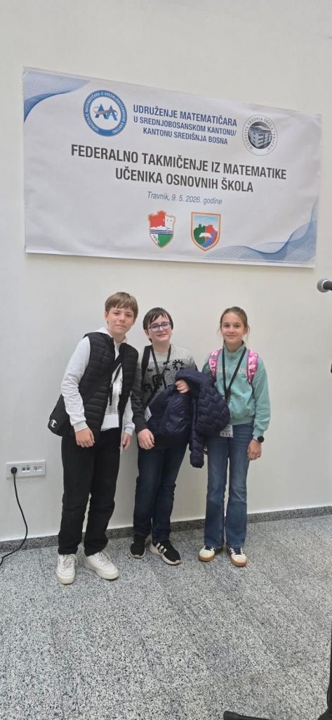 Mladi matematičari OŠ „Travnik“ ostvarili izvanredne rezultate
