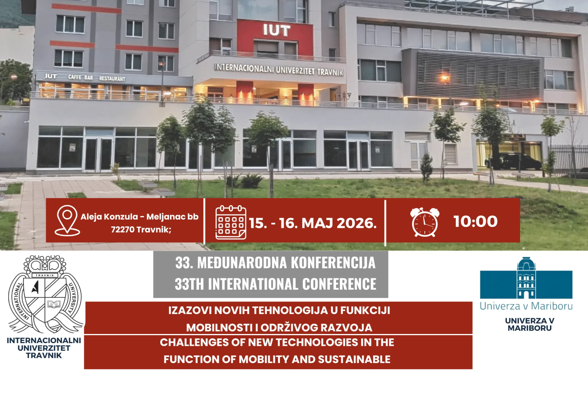 U petak 33. međunarodna konferencija na Internacionalnom univerzitetu Travnik