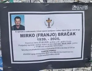 Preminuo Mirko Bračak