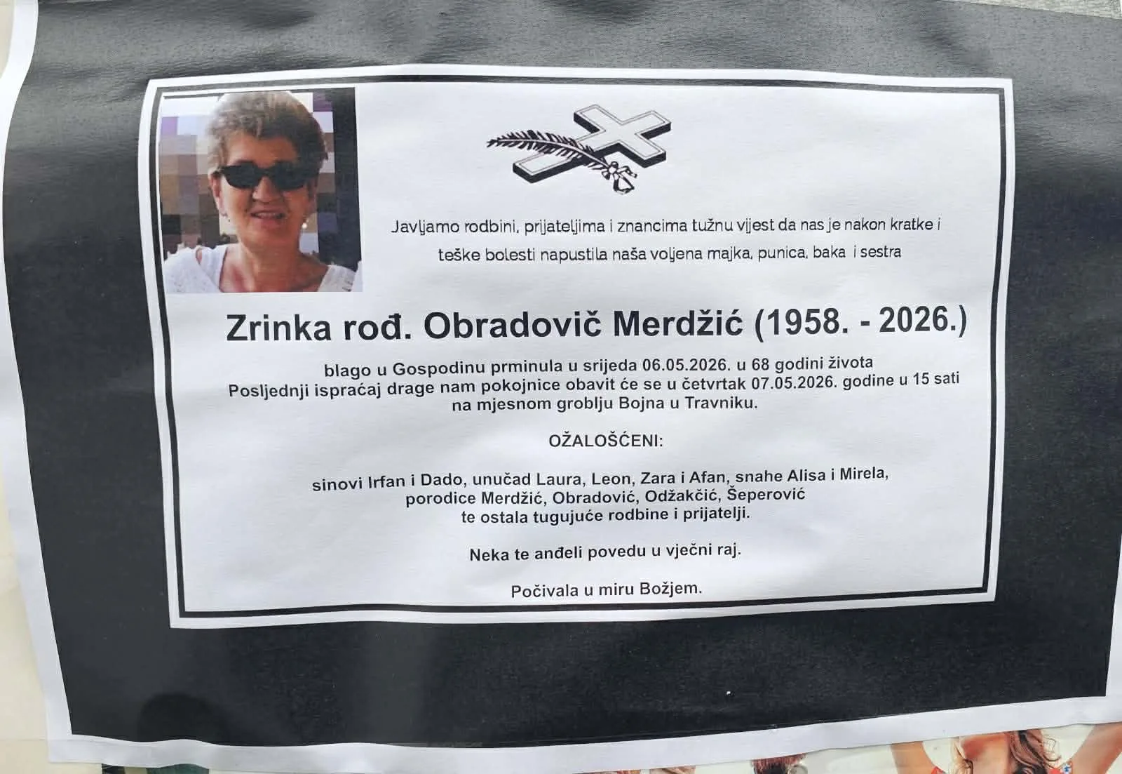 Preminula Zrinka Merdžić