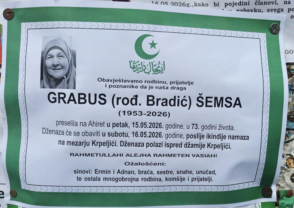 Preminula je Šemsa Grabus