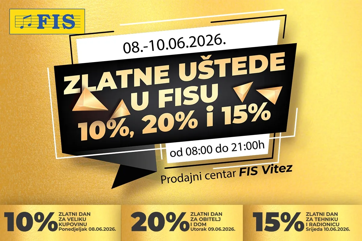Zlatne uštede u FIS-u u Vitezu – napunite korpu po najboljim cijenama