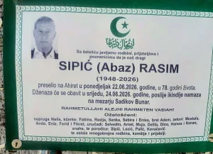 Preminuo je Rasim Sipić