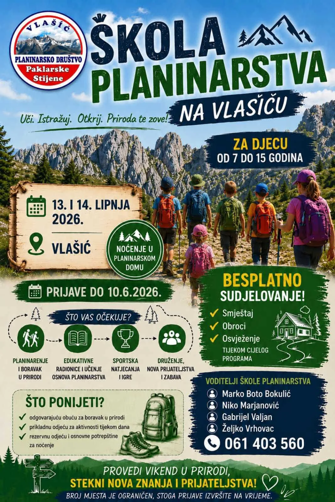 Mala škola planinarstva na Vlašiću