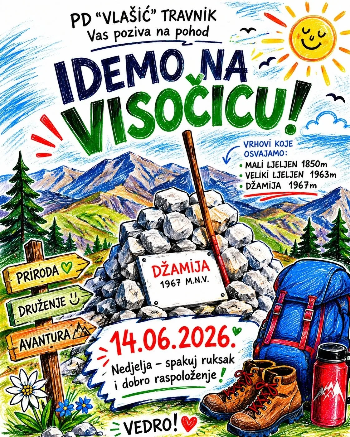 PD “Vlašić” organizuje planinarski pohod na Visočicu, prijave do subote!
