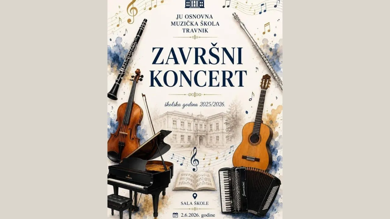 Završni koncert učenika Osnovne muzičke škole Travnik
