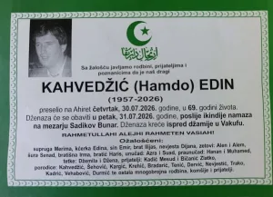 Preminuo Edin Kahvedžić