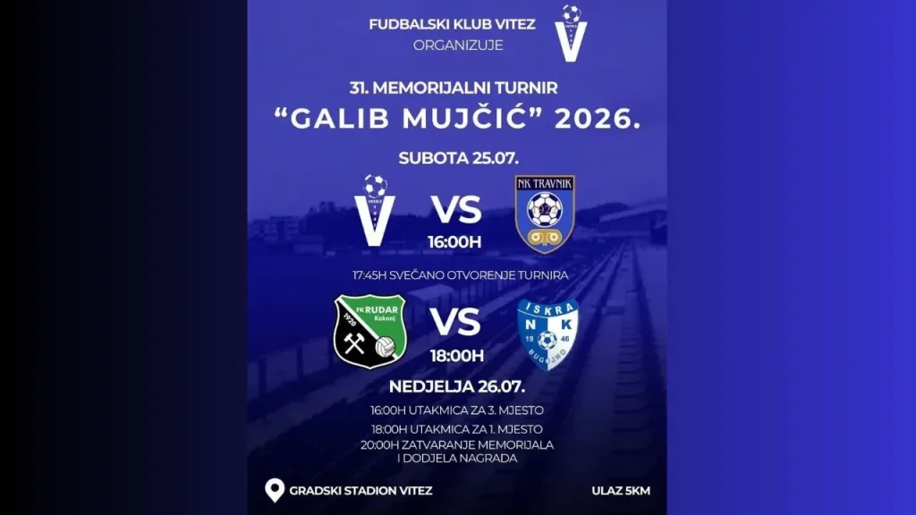 FK Vitez organizuje 31. Memorijalni turnir „Galib Mujčić“