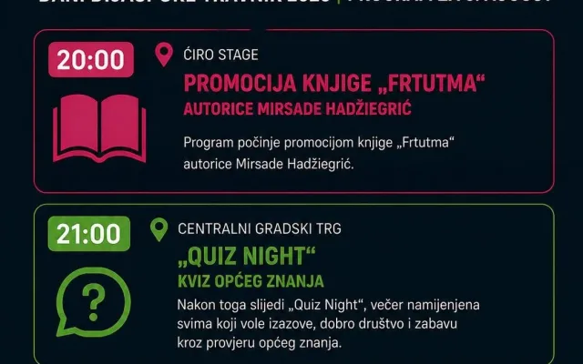 Dani dijaspore – program 06. augusta