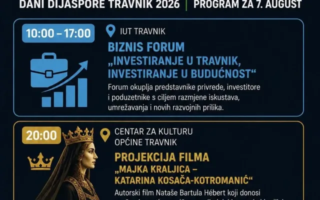 Dani dijaspore – program 07. augusta
