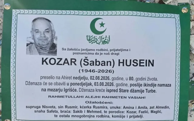 Preminuo Husein Kozar