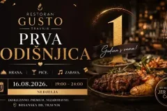 GUSTO VAS ČASTI: Prvi italijanski restoran u srcu Travnika slavi svoj prvi rođendan!