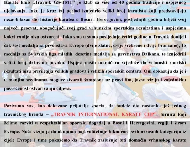 Travnik – Internacionalni karate kup