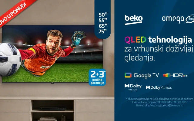 Beko televizori ponovo u BiH: poznati brend vraća se u dnevne sobe u savremenom QLED izdanju