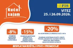 Kućni sajam FIS u Vitezu 25. i 26. septembra: Više izbora, više uštede, više razloga za kupovinu