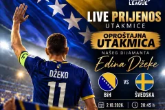 Džeko se oprašta u petak : Live prijenos na travničkom Centralnom trgu