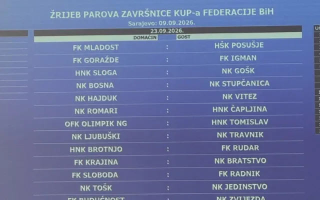 KUP – Travnik gostuje u Ljubuškom