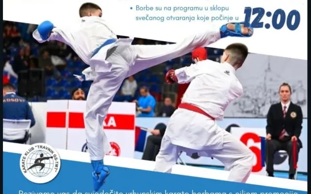Travnik International Karate Cup 2026 : Očekuje se učešće takmičara iz 5 zemalja