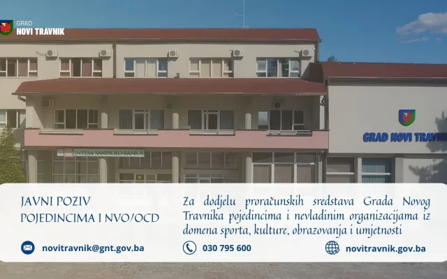 Novi Travnik – Javni pozivi za sport, kulturu, obrazovanje i umjetnost
