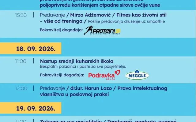 Bogat program na Međunarodnom sajmu “OBRT EXPO SB26” u Travniku