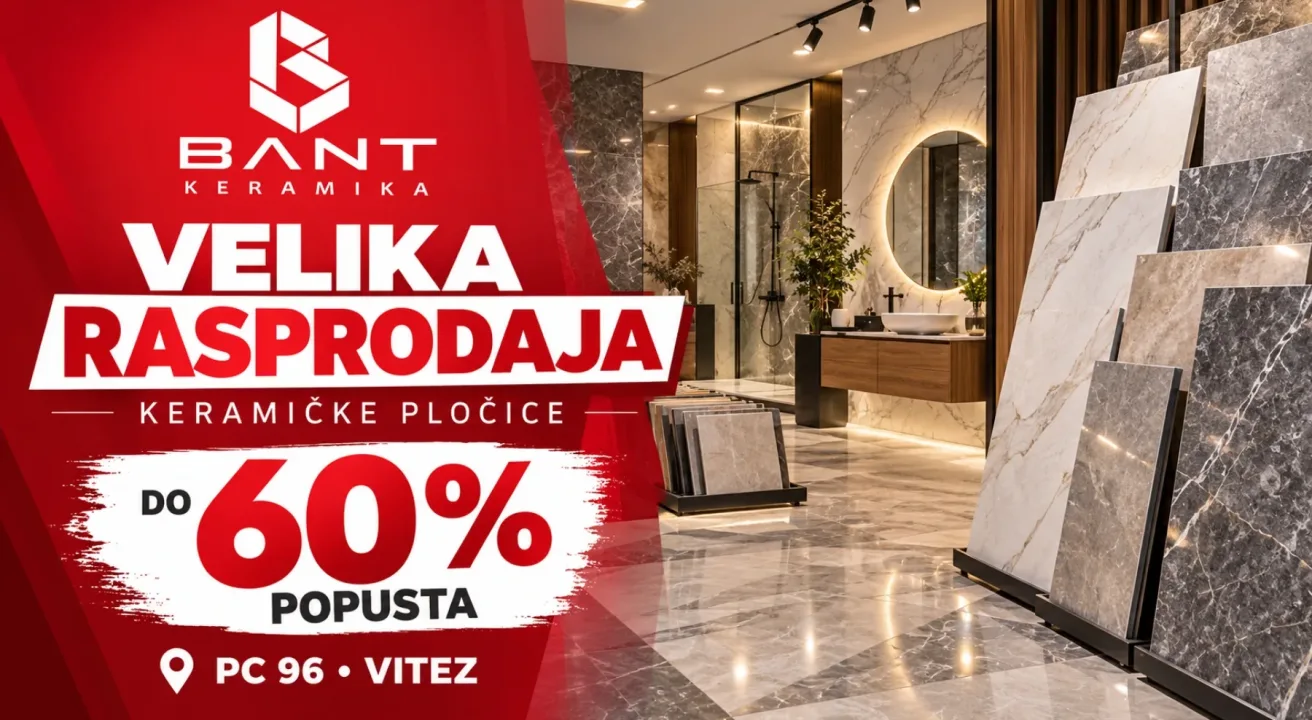 Velika rasprodaja u BANT-u: Keramičke pločice uz popuste do 60%