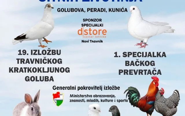 U Travniku od 6. do 8. novembra izložba Udruženja za uzgoj i zaštitu sitnih životinja “Tulika”