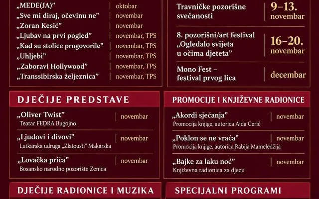 Do kraja godine brojni događaji u Centru za kulturu Općine Travnik