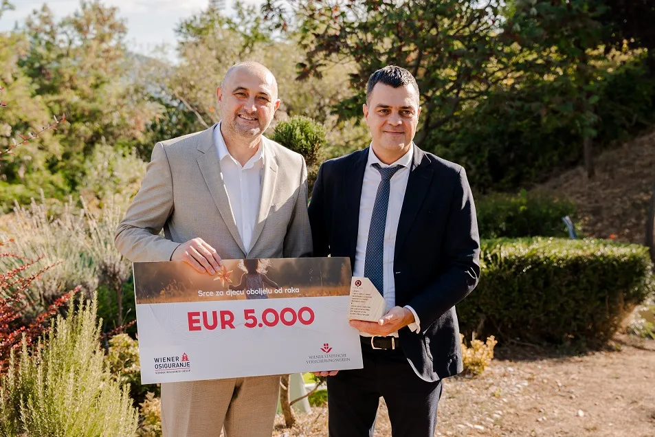 Wiener Städtische Versicherungsverein sa 10.000 EUR podržao rad udruženja „Iskra“ i „Srce za djecu oboljelu od raka“