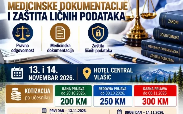 Pravna odgovornost zdravstvenih radnika, pravilno vođenje medicinske dokumentacije i zaštita ličnih podataka