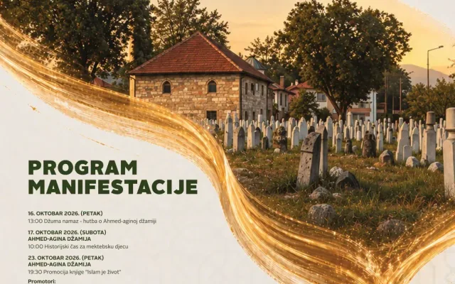Dani Ahmed-ag ine džamije 1590 u Vitezu : Bogat program do kraja oktobra