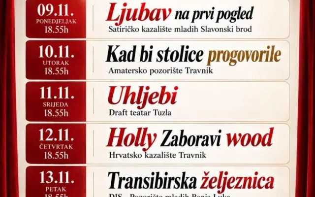 Travničke pozorišne svečanosti : Brojne predstave i Mala škola glume